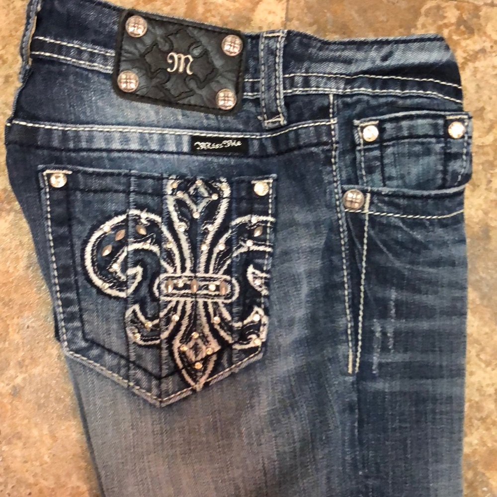 Medium-Light wash Miss Me Bootcut Denim